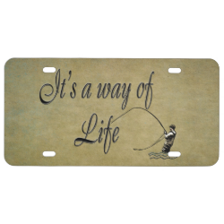 Fly-fishing - It's a Way of Life License Plate