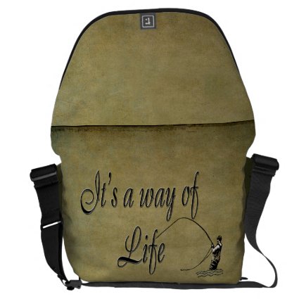 Fly-fishing - It's a Way of Life Messenger Bags