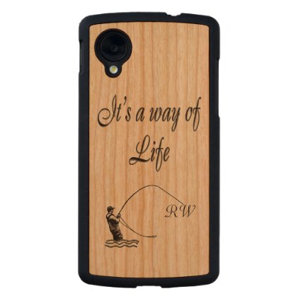 Fly-fishing - It's a Way of Life Carved® Cherry Nexus 5 Case