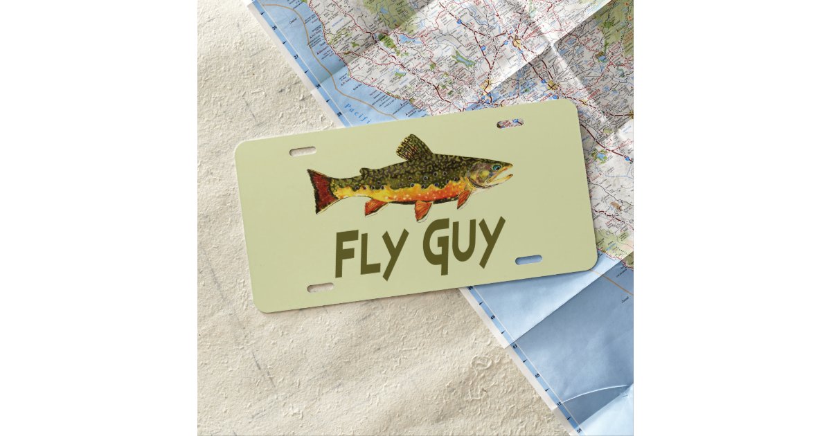 Fly Fishing License Plate Zazzle