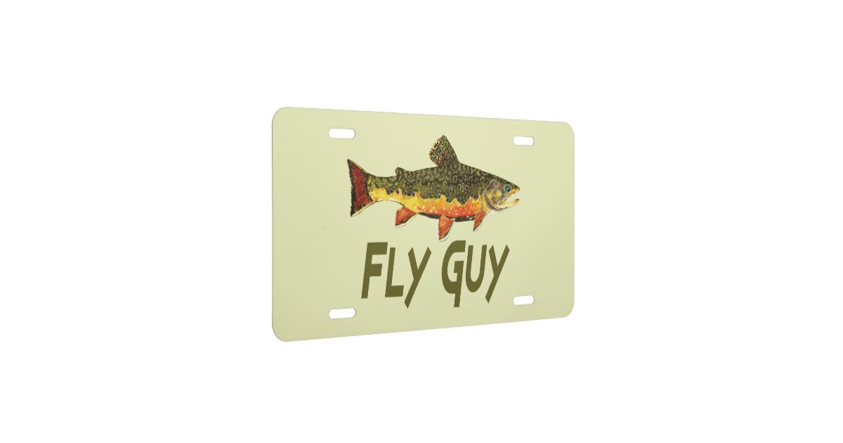 Fly Fishing License Plate Zazzle