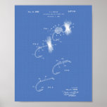 Fly Fishing Lure 1969 Patent Art Blueprint Poster