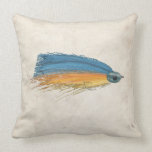Fly Fishing Lure Art Throw Pillows