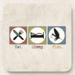 Fly Fishing Lure Art Coaster