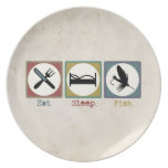 Fly Fishing Lure Art Dinner Plate