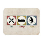 Fly Fishing Lure Art Rectangle Magnet