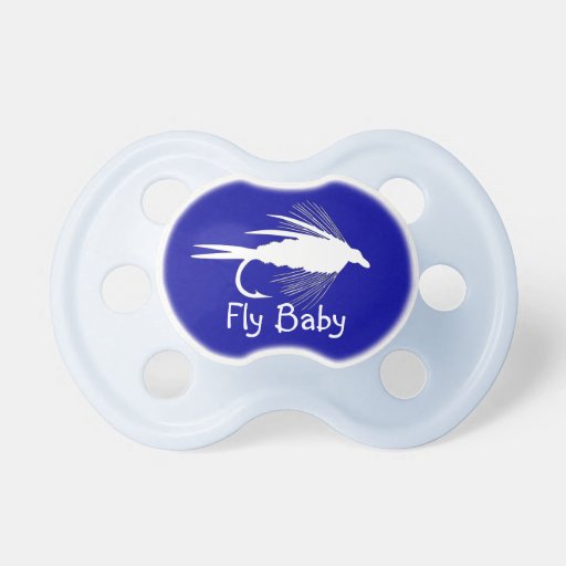 Fly Fishing lure to Personalize Pacifier Zazzle