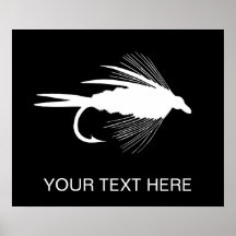 Fly Fishing lure to Personalize Print