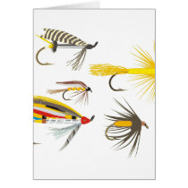 Fly Fishing Lures Greeting Cards