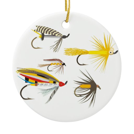 Fly Fishing Lures Christmas Ornaments Zazzle