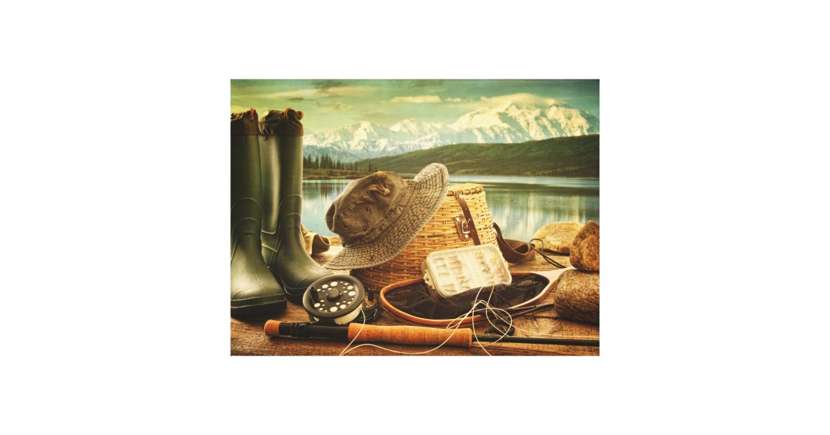Fly Fishing Photography Canvas Art Wall Decor Zazzle