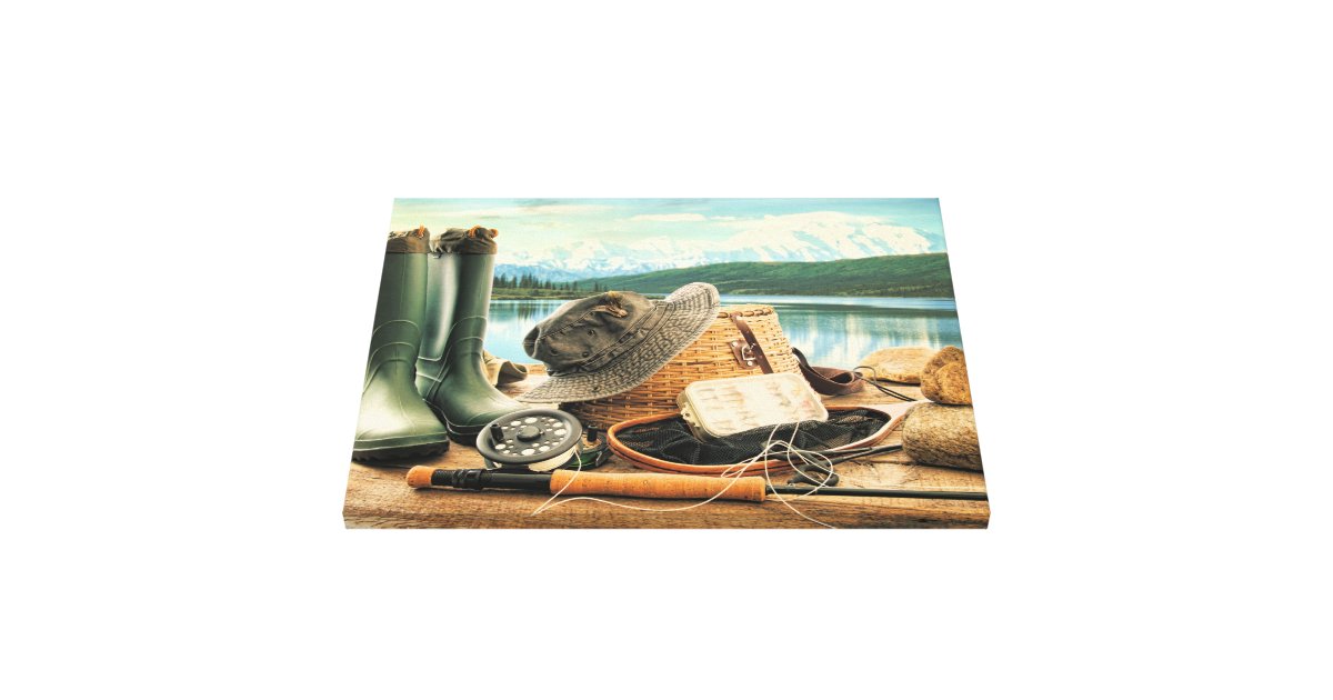 Fly Fishing Photography Canvas Art Wall Decor 2 Zazzle