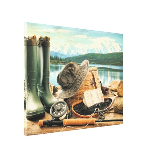 Fly Fishing Photography Canvas Art Wall Decor 2 Zazzle