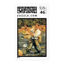 fly fishing postage stamps