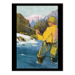 fly fishing Pstcard Post Card