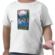 Fly Fishing Scene - Snake River, Idaho T Shirts