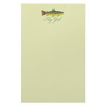 Fly Fishing Woman Stationery Design