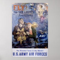 Fly For Her Liberty and Yours Poster