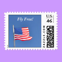 Fly Free USA (small) - postage stamps stamps