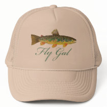 "Fly Gal" - Fly Tying, Fly Fishing hats