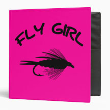 FLY GIRL FLY FISHING 3 RING BINDERS