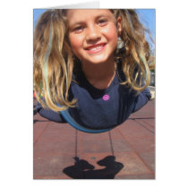 Fly Girl on Swing cards by plellski Fly Girl on Swing cards