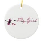 Fly Girl - White Ornament