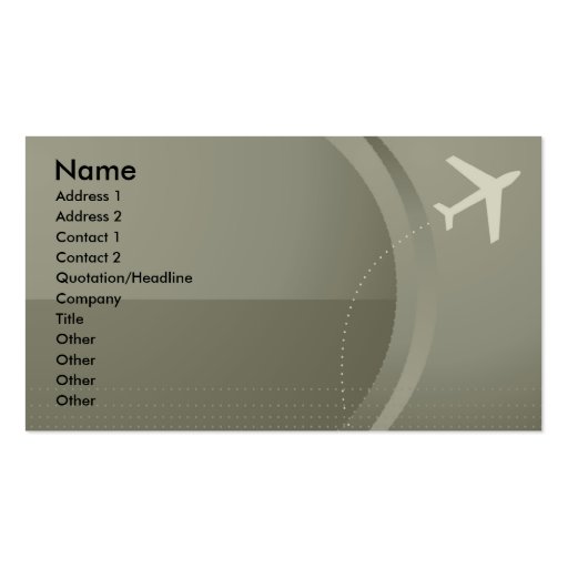 Fly High Business Card (front side)