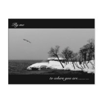 Fly me to where you are/ postcard