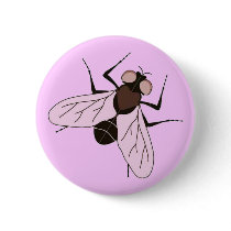 "Fly on a Wall" Pinback Button