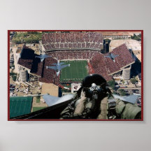 Fly over at Kyle Field Poster