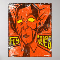 FLY ROCKET RED POSTER