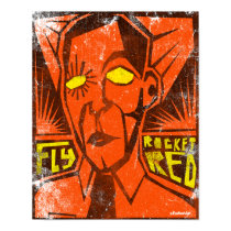 FLY ROCKET RED posters