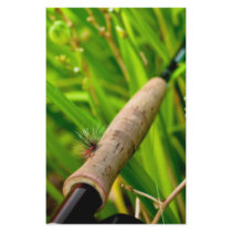 Fly Rod with Fly on Handle Customized Stationery