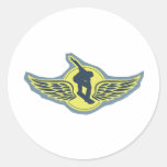 Fly Solo Round Stickers