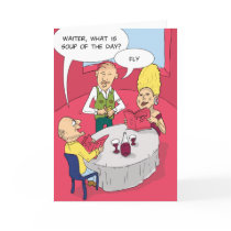 Fly Soup Funny Greeting Card by groakybaby Fly Soup Funny Greeting Card