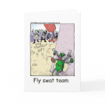 Fly Swat Team Funny Police Gifts & Collectibles cards