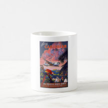 Fly To Caribbean Vintage Coffee Mug