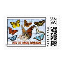 Fly To Your Dreams Postage Stamps