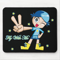 Fly With Me Mouse Pad mousepads