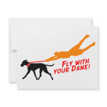 Fly With Your Dane invitations
