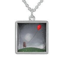 Fly Your Little Red Balloon Necklace