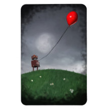 Fly Your Little Red Balloon Premium Flexi Magnet