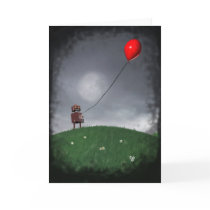 Fly Your Little Red Baloon Card