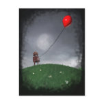 Fly Your Little Red Baloon Postcard