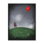 Fly Your Little Red Baloon Postcard