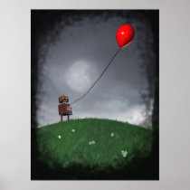 Fly Your Little Red Baloon Poster