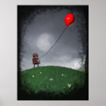 Fly Your Little Red Baloon Poster