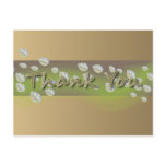 Flyaway Leaves Thank You Postcard