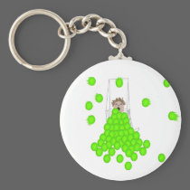 flyball ball shagger key chain keychains